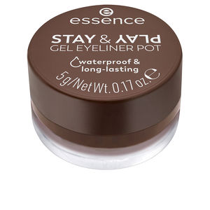 Eyeliners y lápices delineadores de ojos. STAY & PLAY eyeliner gel en tarro Essence