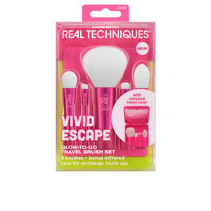 Set de maquillaje VIVID ESCAPE GLOW-TO-GO ESTUCHE Real Techniques