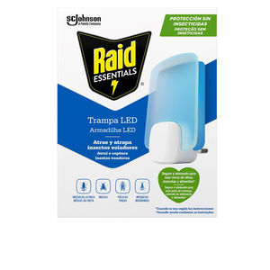 Insecticidas TRAMPA LED luz antiinsectos sin insecticida aparato + recambio Raid