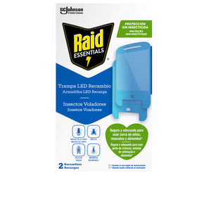 Insecticidas TRAMPA LED luz antiinsectos sin insecticida x 2 recambios Raid