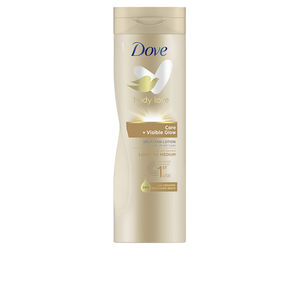 Corporales VISIBLE GLOW loción corporal autobronceadora tono medio Dove