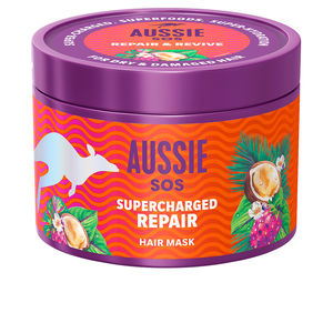 Hidratantes y nutritivas - Reparadoras AUSSIE SOS SUPERCHARGED REPAIR hair mask Aussie