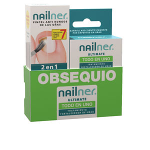 Tratamientos manicura // pedicura NAILNER PINCEL 2 EN 1 PINCEL ANTIHONGOS ESTUCHE Nailner