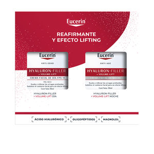 Set cosmética facial HYALURON FILLER + VOLUME-LIFT DÍA PIEL SECA ESTUCHE Eucerin
