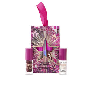 Set de maquillaje POUT BOMB BRILLOS LABIALES VOLUMINIZADORES ESTUCHE 2 pz Revolution Make Up