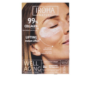 Tratamiento Acné, Poros y puntos negros 99% COLLAGEN eye patches Iroha Nature