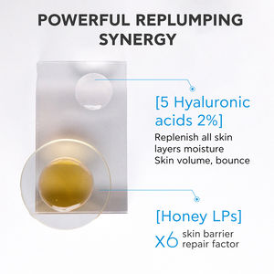 HA5 HONEY atkuriamasis serumas lygina ir putlina odą