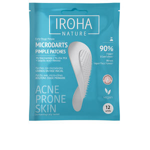 Tratamiento Acné, Poros y puntos negros ACNE PRONE SKIN parches granos microdardos con ácido salicílico Iroha Nature