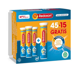 Vitaminas y suplementos REDOXON EXTRA DEFENSAS comprimidos efervescentes 45 + 15 Redoxon