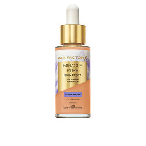 Tratamiento Facial Hidratante - Base de maquillaje MIRACLE PURE sérum renovador 2 en 1 Max Factor