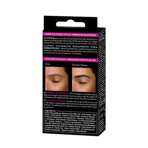 Permanent eyebrow tint