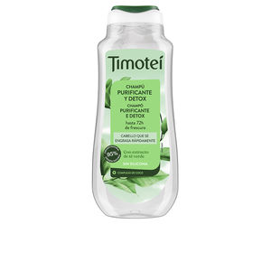 Champú purificante TIMOTEI champú purificante y detox con extracto de té verde para cabello graso 600 ml Timotei