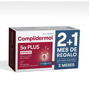 Tratamiento anticaída COMPLIDERMOL 5 ALFA PLUS cápsulas para la caída del cabello Complidermol