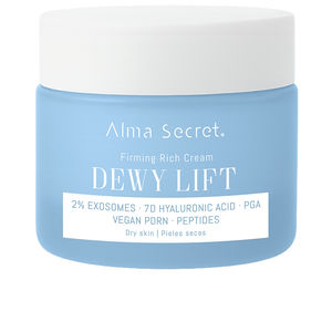 Tratamiento Facial Reafirmante DEWY LIFT firming cream rich piel seca Alma Secret