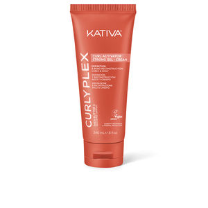 Definición de rizos afro KATIVA CURLY PLEX CURL gel crema activador rizos fijación fuerte Kativa