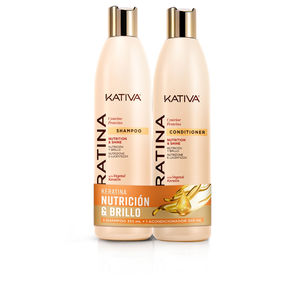 Set peluquería KATIVA KERATINA KIT CHAMPÚ 355 ML + ACONDICIONADOR Kativa