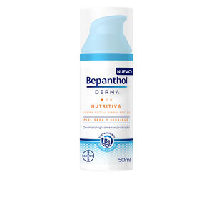 Tratamiento Facial Hidratante BEPANTHOL DERMA nutritiva crema facial diaria SPF25 Bepanthol