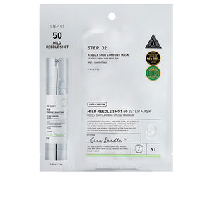 Tratamiento Facial Hidratante - Tratamiento Acné, Poros y puntos negros - Mascarilla Facial VT REEDLE SHOT 50 2-STEP mascarilla con microagujas Vt Cosmetics