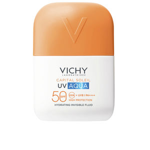Protector solar facial CAPITAL SOLEIL UV AQUA fluido hidratante invisible SPF50 Vichy Laboratoires