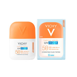 CAPITAL SOLEIL UV AQUA drėkinamasis skystis su SPF50 spalva