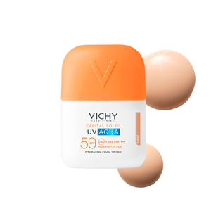 CAPITAL SOLEIL UV AQUA drėkinamasis skystis su SPF50 spalva