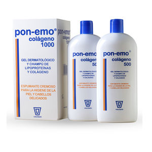 Set peluquería PON-EMO COLÁGENO gel dermatológico y champú pack Pon-Emo