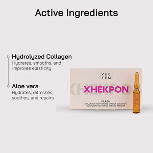 Ampolas XHEKPON FLASH com efeito firmador