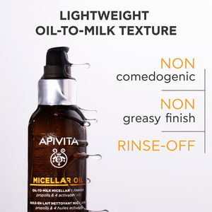 Micellar oil-in-milk cleanser for face, eyes and lips