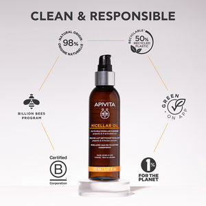 Micellar oil-in-milk cleanser for face, eyes and lips