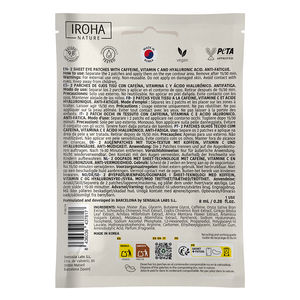 Caffeine eye contour patches