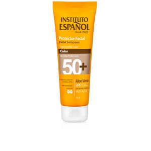 Instituto Español PROTECTOR FACIAL ALOE VERA con color SPF50+ Sunscreen for face buy online