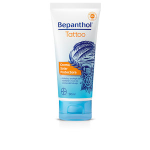 Cuidado tatuajes - Protector solar corporal BEPANTHOL TATTOO crema solar protectora SPF50+ Bepanthol