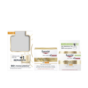 Set cosmética facial HYALURON FILLER + ELASTICITY DÍA SPF30 + RECARGA Eucerin