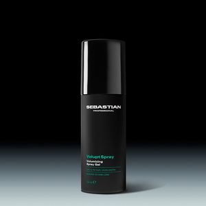 VOLUPT gel spray creates volume, a soft finish, and flexible hold, ideal for fine hair