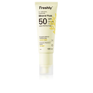 Sonnencreme Gesicht Freshly Cosmetics D+ NATÜRLICHE SONNENPFLEGE Mineralfluid LSF 50 online kaufen