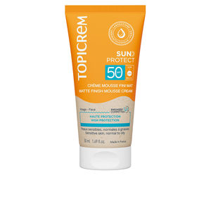 Topicrem SUN PROTECT matte finish mousse-cream SPF50+ Sunscreen for face buy online