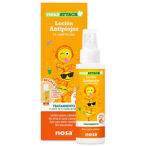 ATTACK peach dimethicone head lice lotion