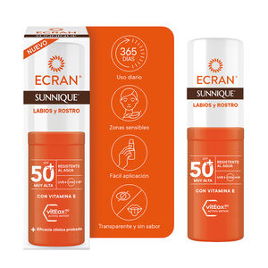 ECRAN SUNNIQUE sztyft do ust i twarzy SPF50+