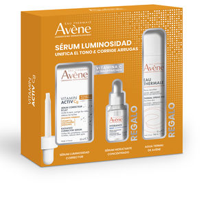 Skincare set Avène VITAMIN ACTIV CG SERUM + HIDRATANTNI SERUM + ETIKETA S TERMALNO VODO kupite na spletu