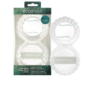 Makeup sponge - Bathroom mirror Ecotools Puhlica za ličila SEA GEMS PEARL PUFF z etuijem in ogledalom kupite na spletu