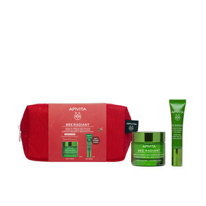 Apivita BEE RADIANT GEL- CREAM SIGNS OF AGING AND ANTI-FATIGUE CASE Skincare set buy online