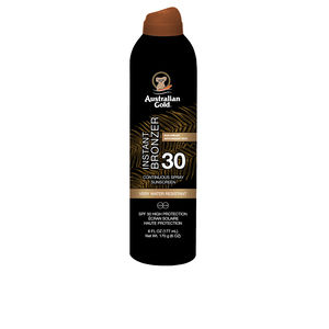 Australian Gold INSTANT BRONZER SPF30 water resistant spray Sun protection body buy online