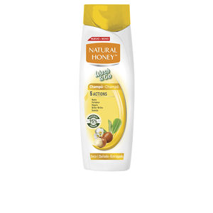 Shampoo for shiny hair - Moisturizing shampoo Natural Honey WASH & GO champú cabello dañado online kopen