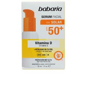 Protector solar facial Babaria VITAMIN D serum facial SPF50+ comprar online