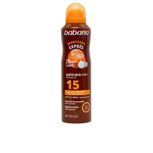 Lichaam Babaria EXPRESS TAN droge olie spray SPF15 online kopen