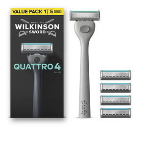 Wilkinson QUATTRO 4 machine + 5 spare parts Razor blade buy online
