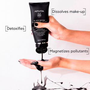 GEL LIMPIADOR DETOX NEGRO - Limpiador facial natural con carbón activo y propóleo