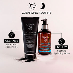 GEL LIMPIADOR DETOX NEGRO - Limpiador facial natural con carbón activo y propóleo