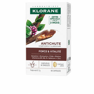 Hair loss treatment - Vitamini in dodatki Klorane A LA QUININA anticaída complemento alimenticio fuerza & vitalidad kupite na spletu