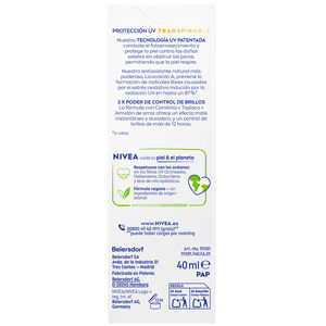 SUN protección facial control de brillos SPF50+